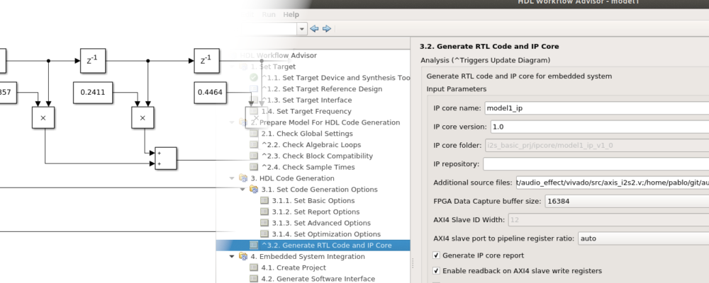 Using HDL Coder WFA to implement a distortion effect.