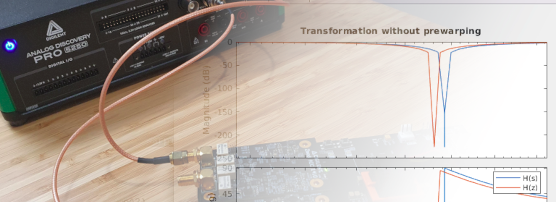 Frequency warping using the bilinear transform.