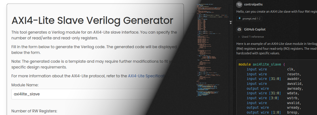 Writing Verilog code with Copilot