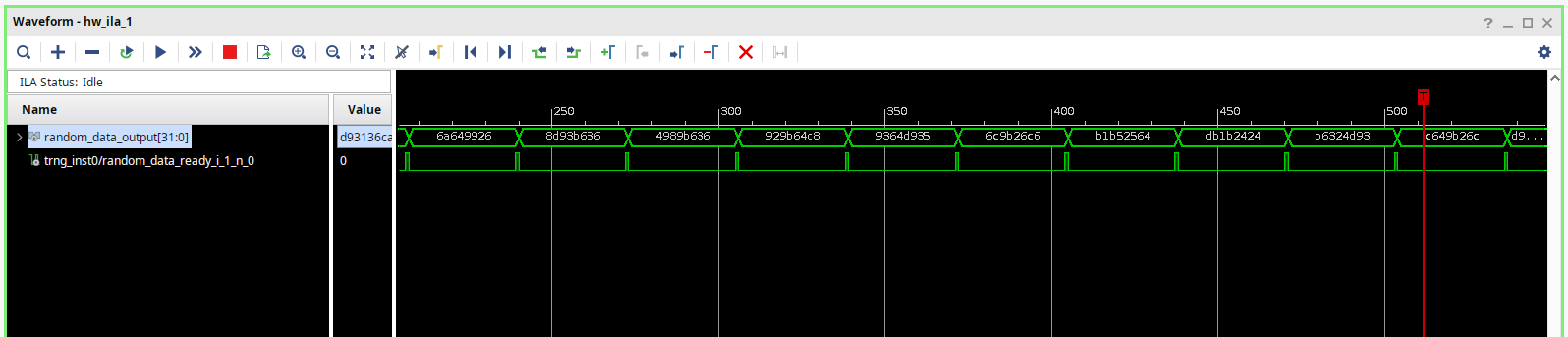 Random number results