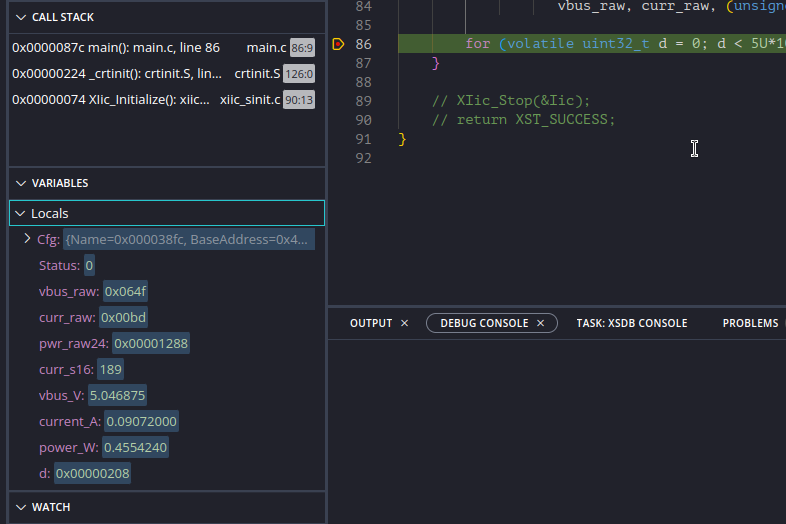 Debugging SCU35 Microblaze application in Vitis IDE