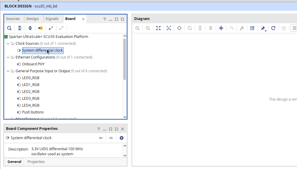 Adding differential clock to SCU35 FPGA design
