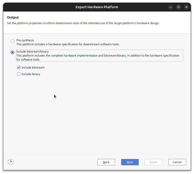 Exporting SCU35 hardware from Vivado