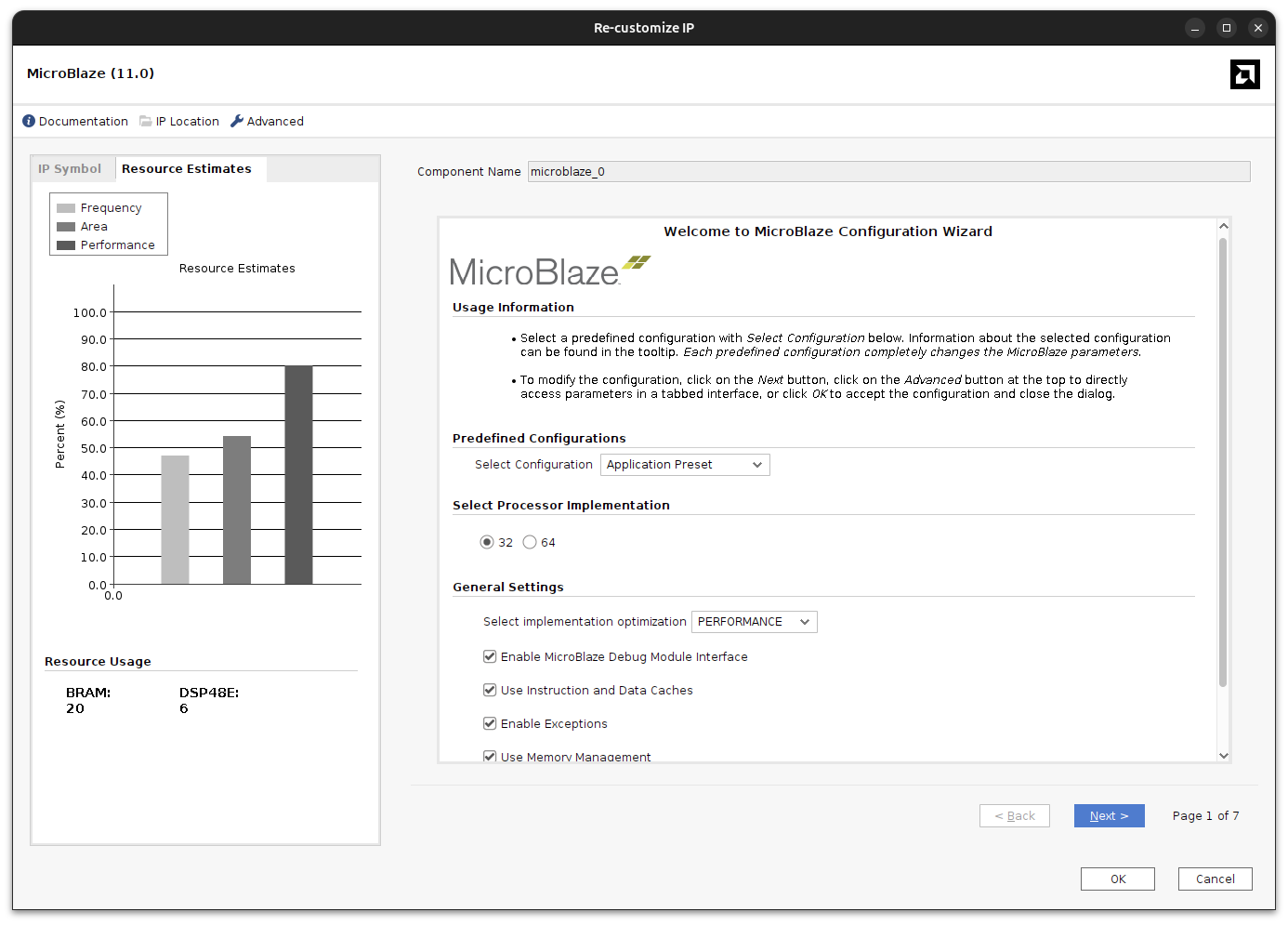 "Microblaze configuration"