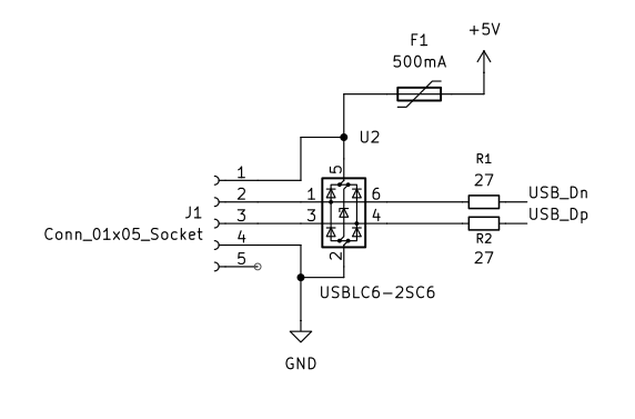 USB input schematics