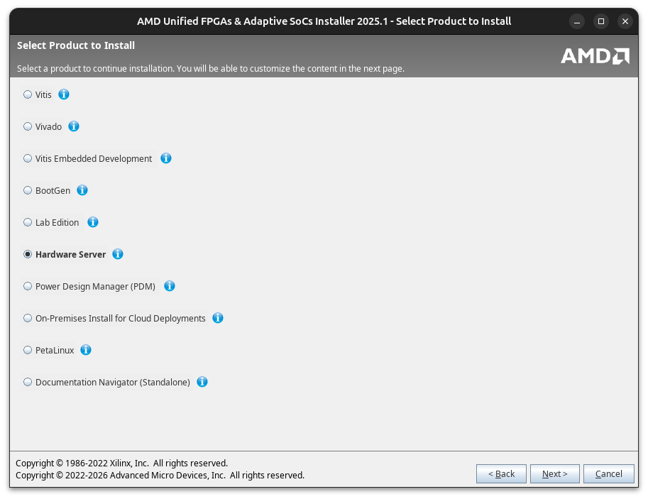 HW Server installation